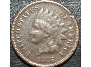 1875 INDIAN HEAD CENT F-15 QUALITY