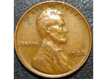 1938 LINCOLN WHEAT CENT XF CONDITION