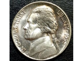 BRILLIANT UNCIRCULATED 1952-D JEFFERSON NICKELS MS-64 QUALITY