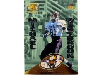 1995 MICHAEL WESTBROOK SIGNATURE ROOKIES FRANCHISE ROOKIES SAMPLE CARD IN MINT CONDITION