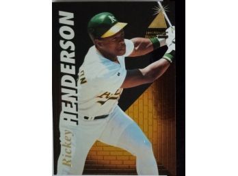 RICKY HENDERSON 1995 PINNACLE ZENITH EDITION BASEBALL CARD IN MINT CONDITION
