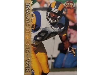 1995 ISAAC BRUCE PACIFIC TRADING FOOTBALL CARD IN MINT CONDITION