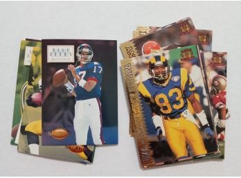 LOT OF 1995 14 PACIFIC AND 7 1994 SKYBOX IMPACT FOOTBALL CARDS IN MINT CONDITION