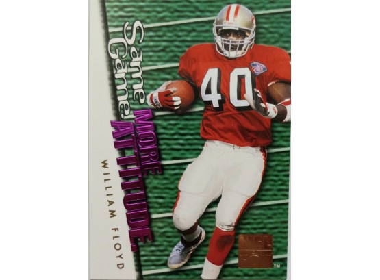 1995 WILLIAM FLOYD SAME GAME MORE ATTITUDE SKYBOX IMPACT POWER FOOTBALL CARD IN MINT CONDITION