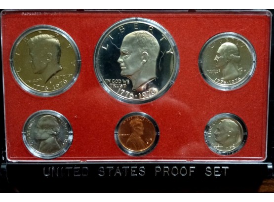 1976-S BICENTENNIAL UNITED STATES PROOF SET NO BOX. COINS LOOK MUCH NICER THAN THE PHOTO