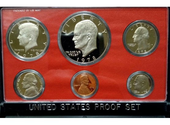 1978-S UNITED STATES PROOF SET NO BOX. COINS LOOK MUCH NICER THAN THE PHOTO