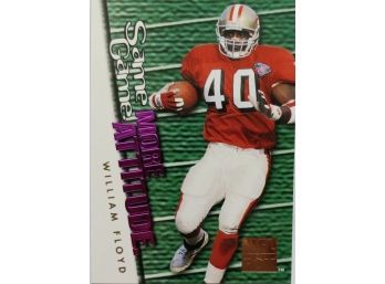 1995 WILLIAM FLOYD SAME GAME MORE ATTITUDE SKYBOX IMPACT POWER FOOTBALL CARD IN MINT CONDITION