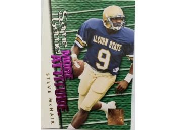 1995 STEVE MCNAIR SAME GAME MORE ATTITUDE SKYBOX IMPACT POWER FOOTBALL CARD IN MINT CONDITION