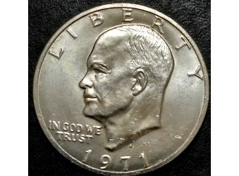 1974-S 40 PERCENT SILVER EISENHOWER DOLLAR MS-64 TO MS-65 QUALITY