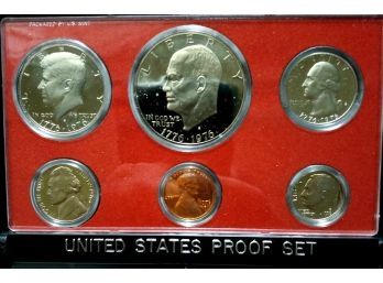 1976-S BICENTENNIAL UNITED STATES PROOF SET NO BOX. COINS LOOK MUCH NICER THAN THE PHOTO