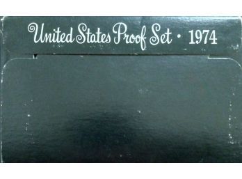 1974-S UNITED STATES PROOF SET SEALED BUT BOX HAS EDGE WEAR