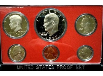 1977-S UNITED STATES PROOF SET NO BOX. COINS LOOK MUCH NICER THAN THE PHOTO