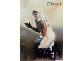 1994 JUNIOR SEAU SKYBOX IMPACT POWER FOOTBALL CARD IN MINT CONDITION