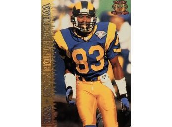 WILLIE ANDERSON 1995 PACIFIC TRADING FOOTBALL CARD