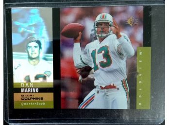 DAN MARINO 1995 UPPER DECK SP HOLOGRAM FOOTBALL CARD IN MINT CONDITION IN PROTECTIVE SLEEVE