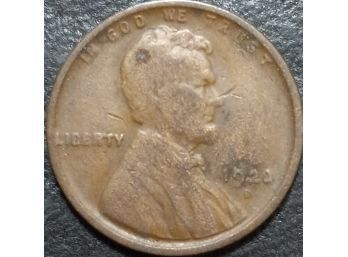 1920-D LINCOLN WHEAT CENT F-12 QUALITY