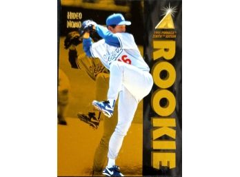 HIDEO NOMO 1995 PINNACLE ZENITH EDITION ROOKIE BASEBALL CARD IN MINT CONDITION