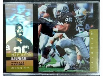 NAPOLEON KAUFMAN 1995 UPPER DECK SP HOLOGRAM FOOTBALL CARD IN MINT CONDITION IN PROTECTIVE SLEEVE