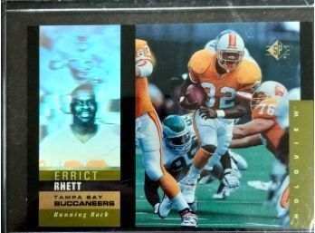 ERRICT RHETT 1995 UPPER DECK SP HOLOGRAM FOOTBALL CARD IN MINT CONDITION IN PROTECTIVE SLEEVE