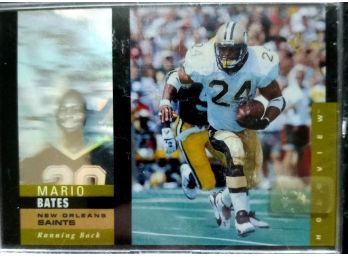 MARIO BATES 1995 UPPER DECK SP HOLOGRAM FOOTBALL CARD IN MINT CONDITION IN PROTECTIVE SLEEVE