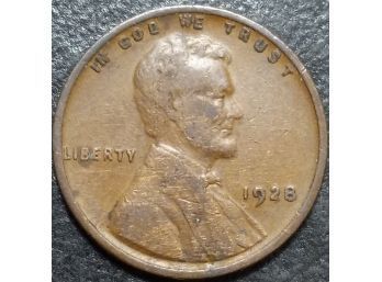 1928 LINCOLN WHEAT CENT VF-25 QUALITY