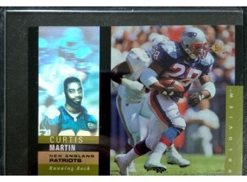 CURTIS MARTIN 1995 UPPER DECK SP HOLOGRAM FOOTBALL CARD IN MINT CONDITION IN PROTECTIVE SLEEVE