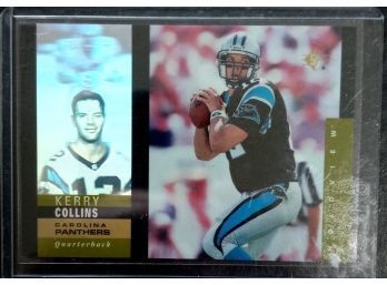 KERRY COLLINS 1995 UPPER DECK SP HOLOGRAM FOOTBALL CARD IN MINT CONDITION IN PROTECTIVE SLEEVE