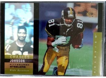 CHARLES JOHNSON 1995 UPPER DECK SP HOLOGRAM FOOTBALL CARD IN MINT CONDITION IN PROTECTIVE SLEEVE