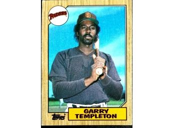 GARRY TEMPLETON 1987 TOPPS BASEBALL CARD IN NEAR MINT CONDITION