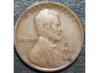 1923-S LINCOLN WHEAT CENT VG-8 QUALITY