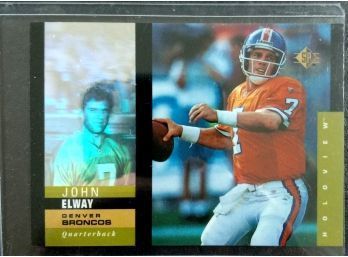 JOHN ELWAY 1995 UPPER DECK SP HOLOGRAM FOOTBALL CARD IN MINT CONDITION IN PROTECTIVE SLEEVE