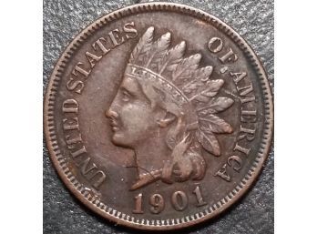 1901 INDIAN HEAD CENT VF-20 QUALITY