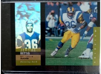 JEROME BETTIS 1995 UPPER DECK SP HOLOGRAM FOOTBALL CARD IN MINT CONDITION IN PROTECTIVE SLEEVE