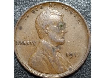 1911 LINCOLN WHEAT CENT VF-25 QUALITY
