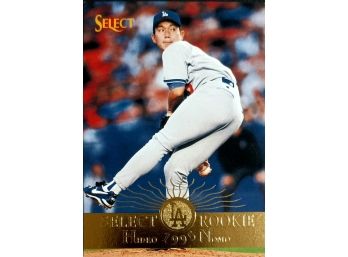 HIDEO NOMO 1995 PINNACLE SELECT ROOKIE BASEBALL CARD IN MINT CONDITION