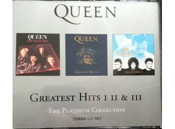 QUEEN GREATEST HITS I, II AND Ill THE PLATINUM COLLECTION LIKE NEW