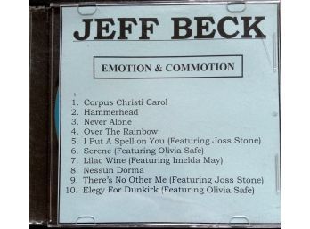 JEFF BECK EMOTION AND COMMOTION PRERECORDED CD