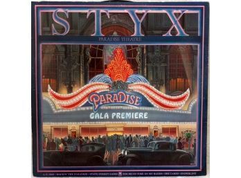 STYX/PARADISE THEATER VINYL LP SP 3719 1980 A&M RECORDS