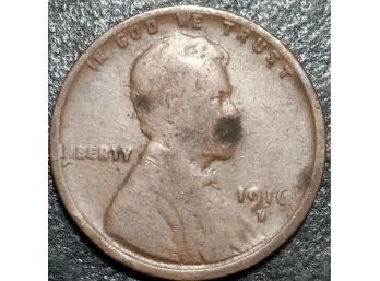 1916-D LINCOLN WHEAT CENT VG-10 QUALITY
