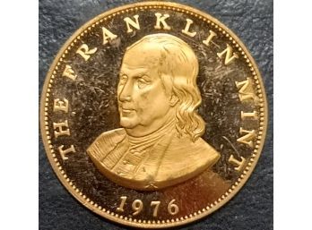 1976 THE FRANKLIN MINT BEN FRANKLIN COMMEMORATIVE PROOF COIN