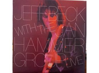 JEFF BECK WITH THE JAN HAMMER GROUP LIVE VINYL LP. PE 34433 1977 CBS INC/EPIC LABEL