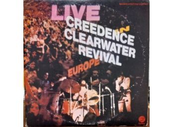 CREEDENCE CLEARWATER REVIVAL LIVE IN EUROPE 2X VINYL LP. SET.GATEFOLD CCR-1-2 1973 FANTASY RECORDS