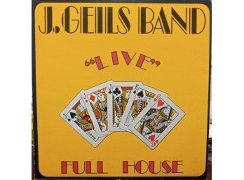 THE J GEILS BAND LIVE/FULL HOUSE VINYL RECORD SD 7241 1972 ATLANTIC RECORDINGS.
