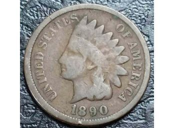 1890 INDIAN HEAD CENT GOOD CONDITION