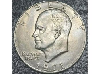 1971 EISENHOWER DOLLAR BRILLIANT UNCIRCULATED NICELY TONED