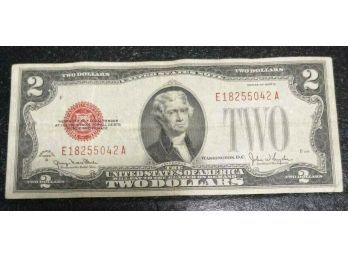 1928-G $2.00 RED SEAL NOTE VF-25 CONDITION