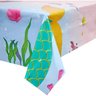 3 Pack Mermaid Plastic Tablecloths 54 X 108 In Under The Sea Disposable Table Cover