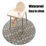 (White Snowflake) 51' Non-Slip Multi-Purpose Waterproof Baby Splat Mat Portable