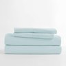 Egyptian Luxury Hotel Collection 4-Piece Bed Sheet Set, Hypoallergenic Sheet And Pillow Case Set - Twin, Aqua