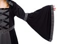 Black Hooded Robe Costume For Girls, Fairytale Witch Costume Halloween (10-12yr)